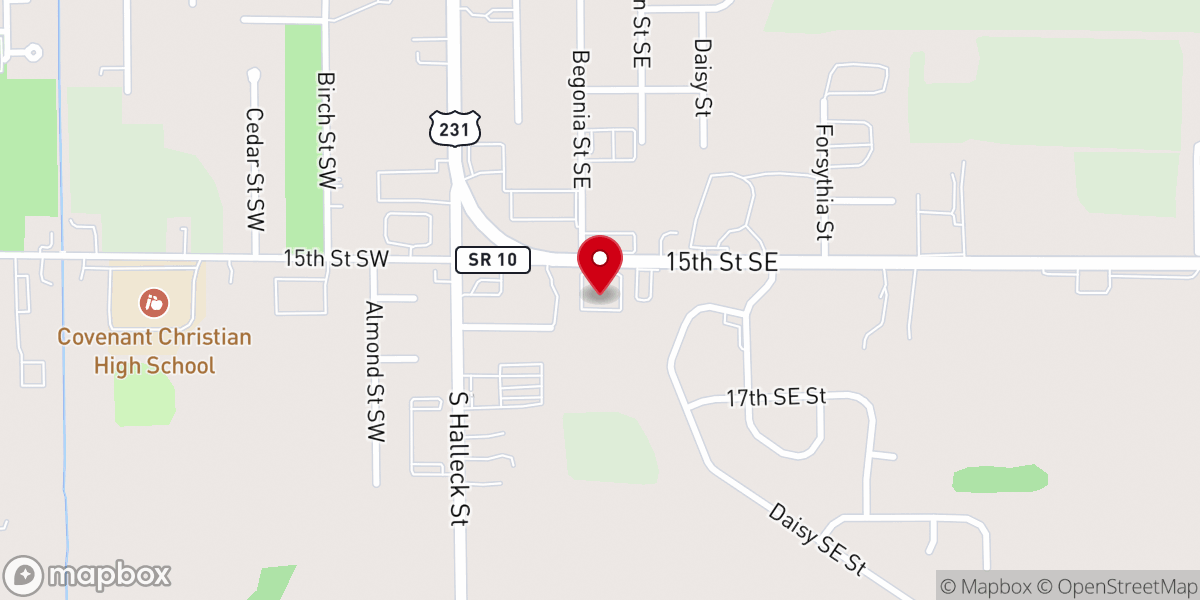 Map showing location of Keener Township Trustee