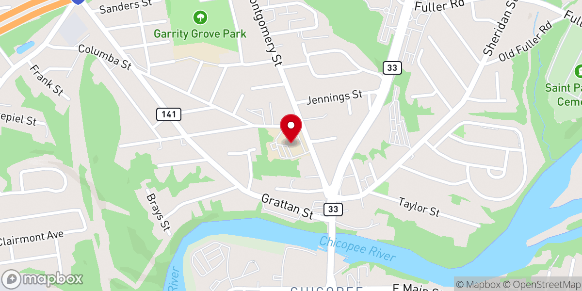 Map showing location of St Patrick's Ccd