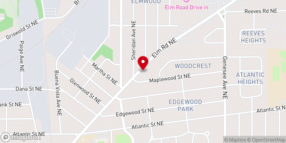 Map showing location of McKinley Community Church