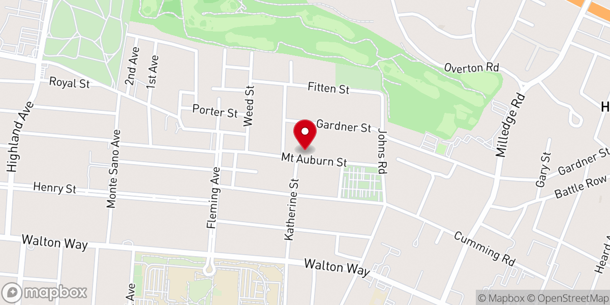 Map showing location of Elim Baptist Church