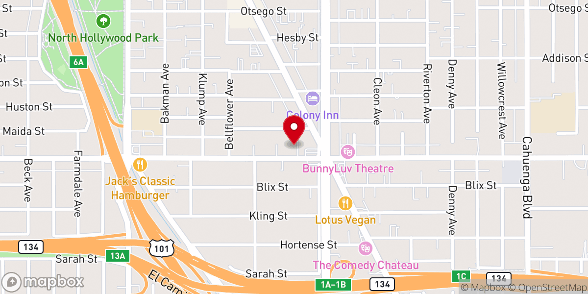 Map showing location of Saint Matthew Lutheran Church