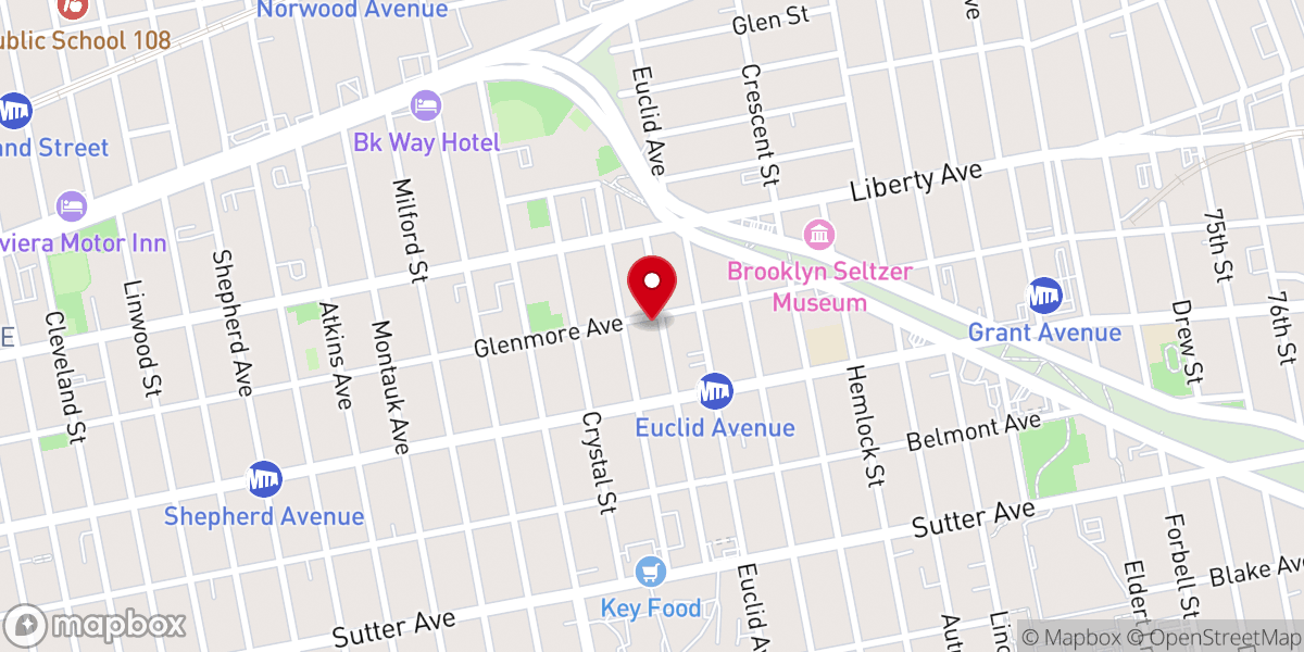 Map showing location of Cornerstone Hispanic Seventh-Day Adventist Church