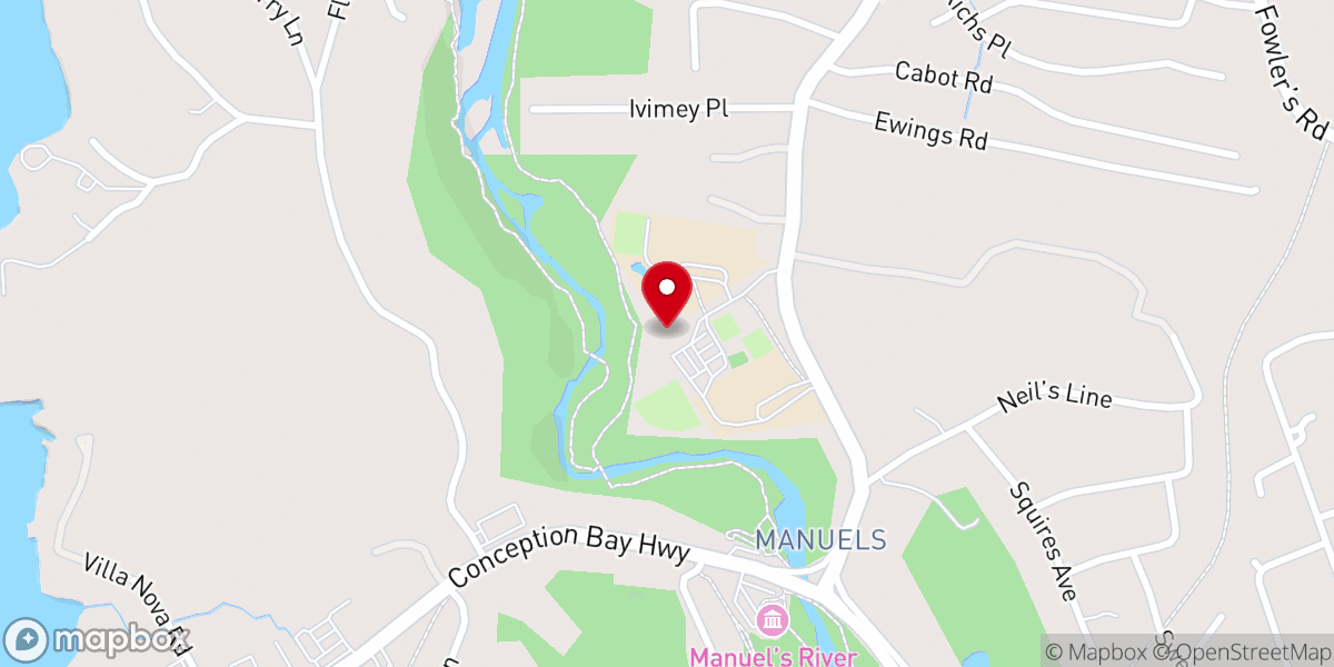 Map showing location of Saint Edwards Catholic Parish