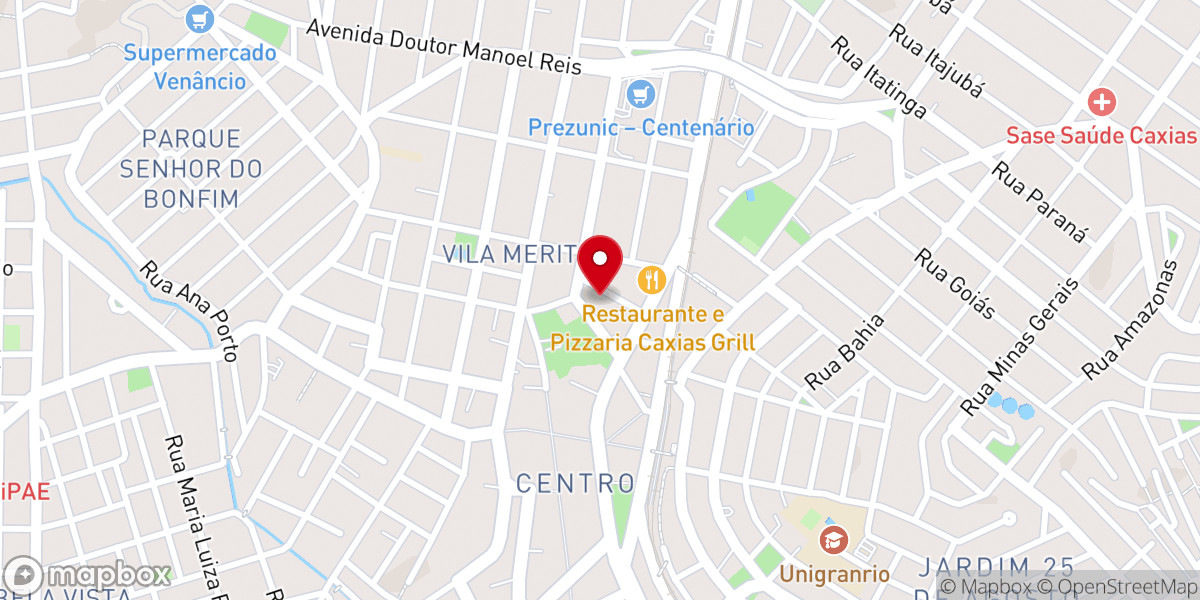 Map showing location of Igreja Missionária Evangélica Maranata Caxias