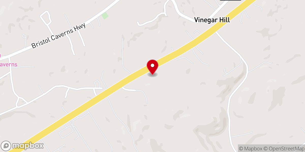 Map showing location of Harvest Worship Center