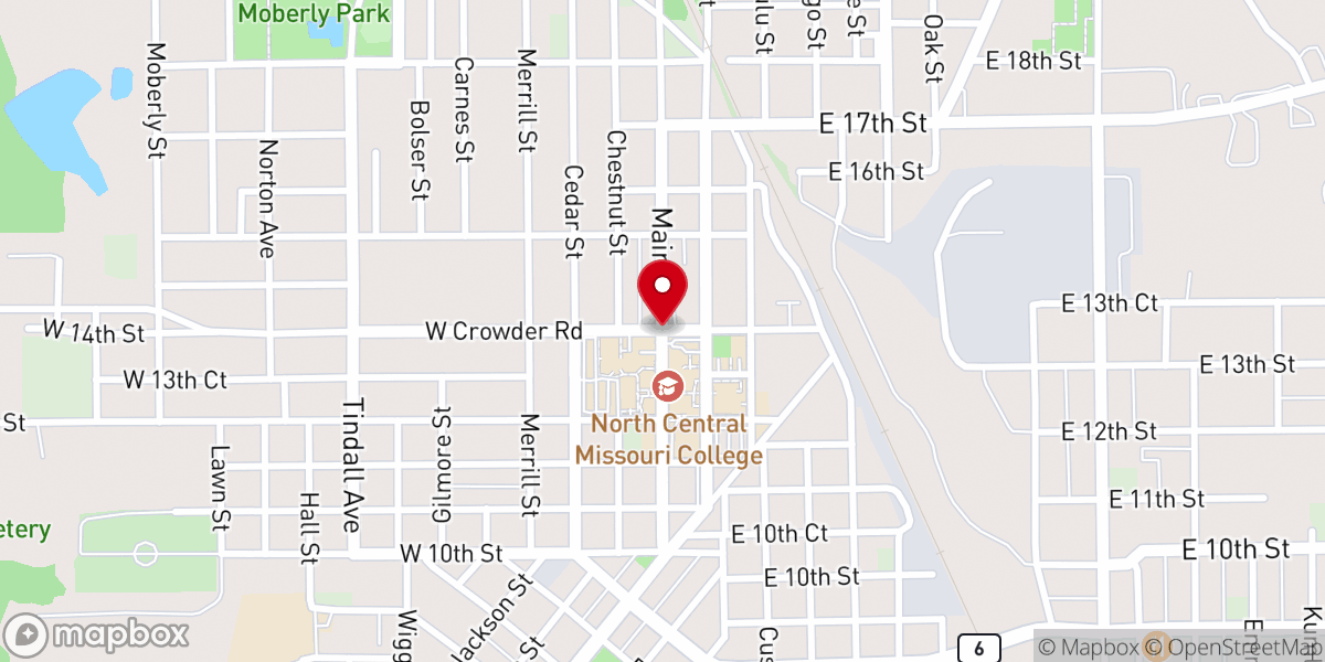 Map showing location of Open Door Church