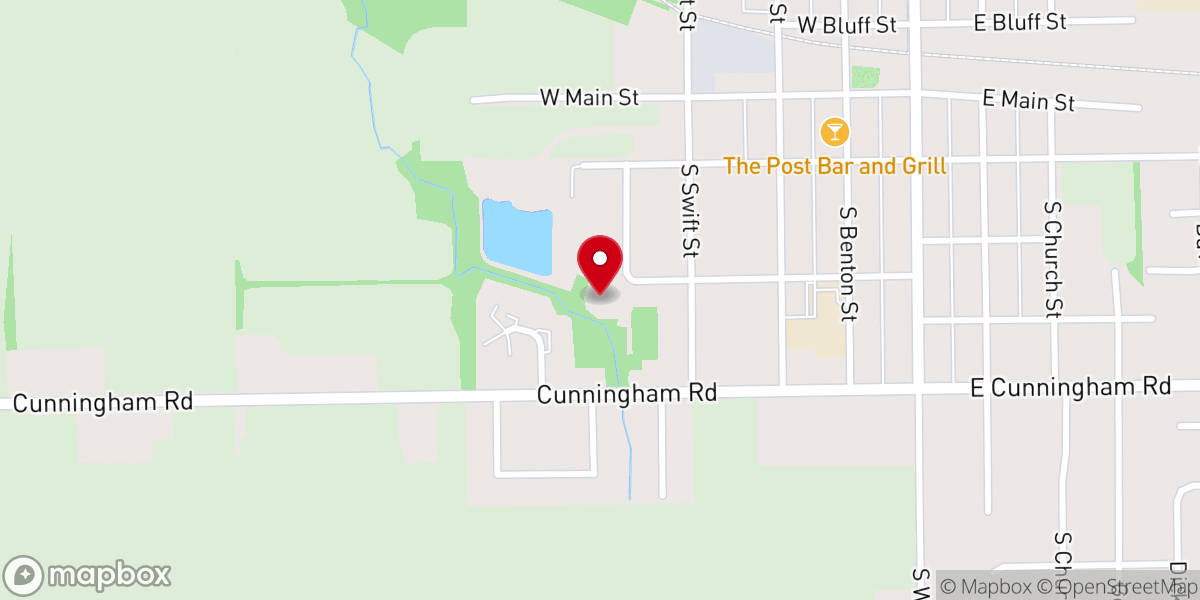 Map showing location of Park Hills Church - Winnebago Campus