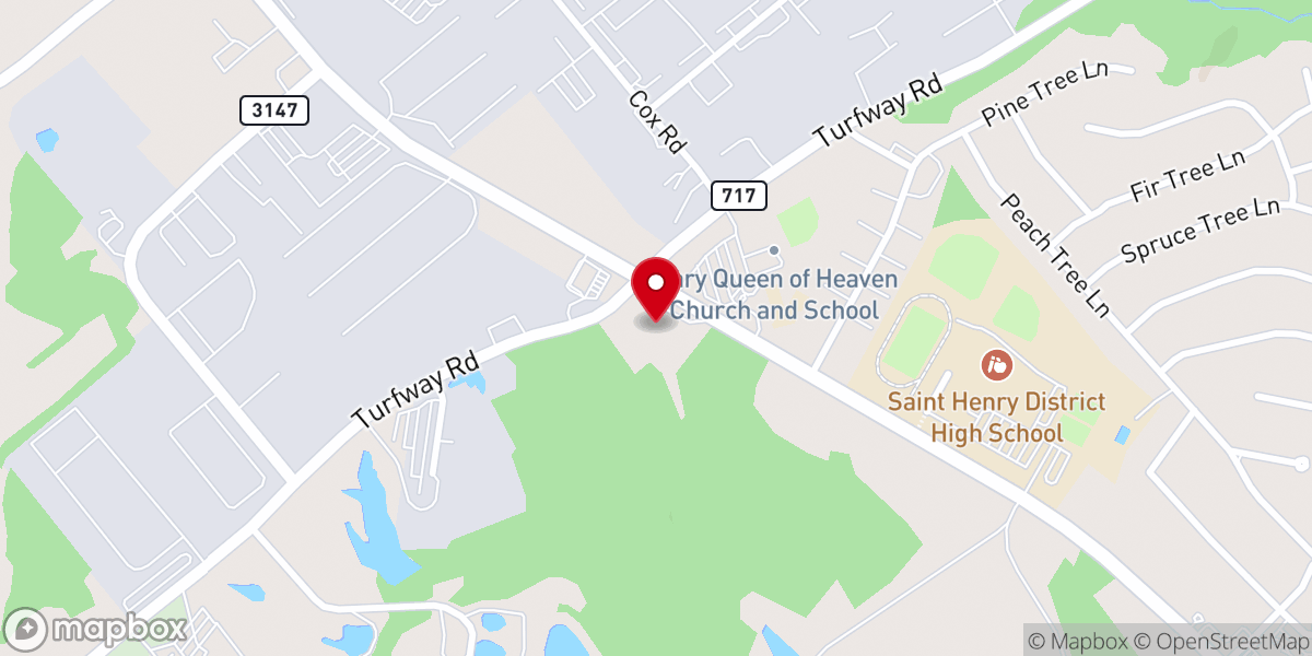 Map showing location of Passionists Nuns