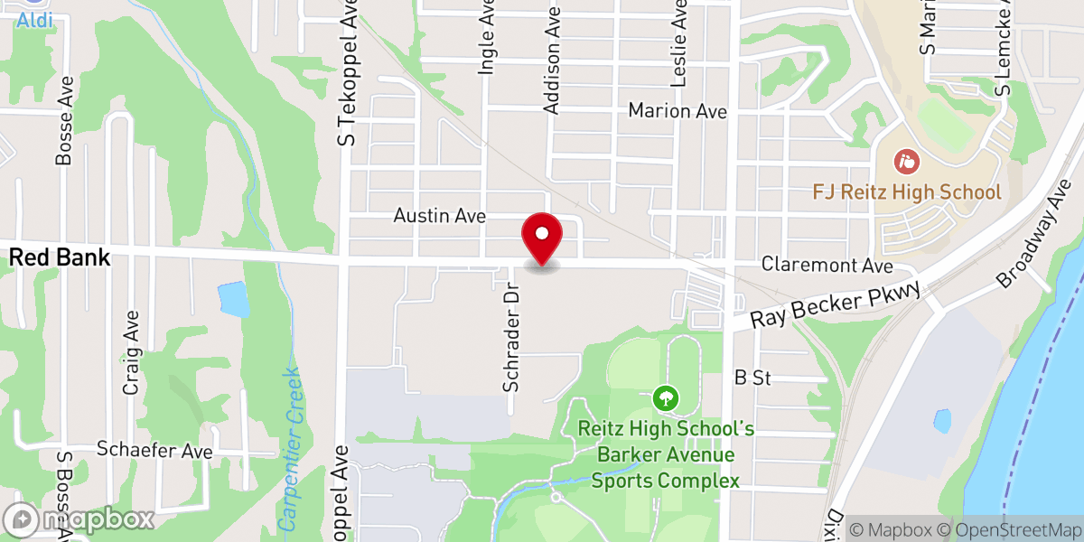 Map showing location of Catalyst Church