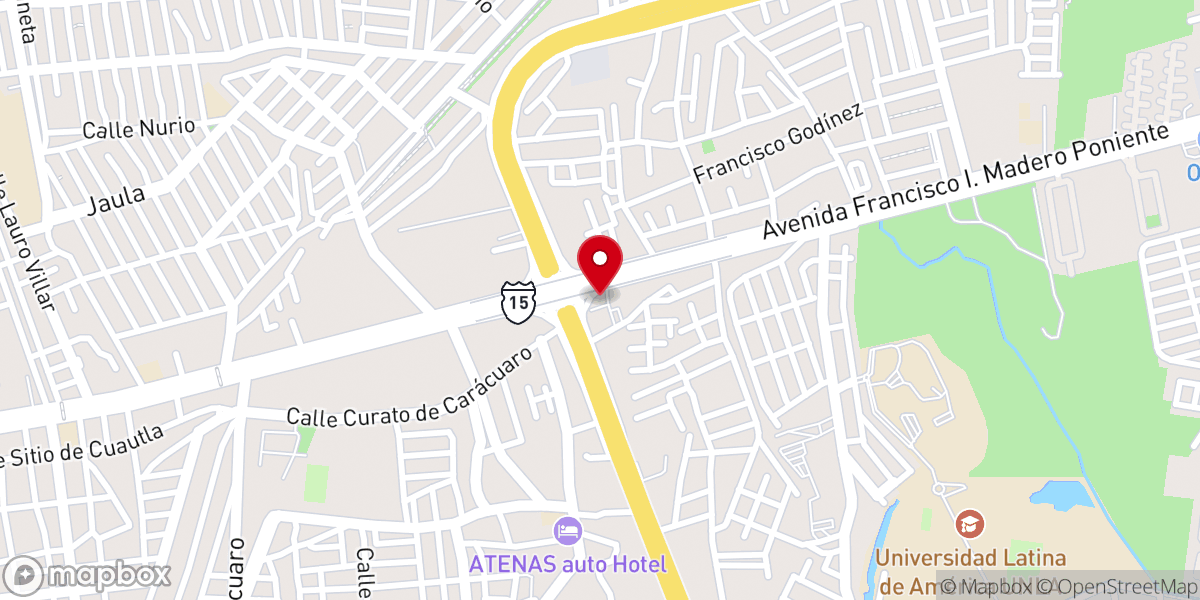 Map showing location of Más Vida Madero