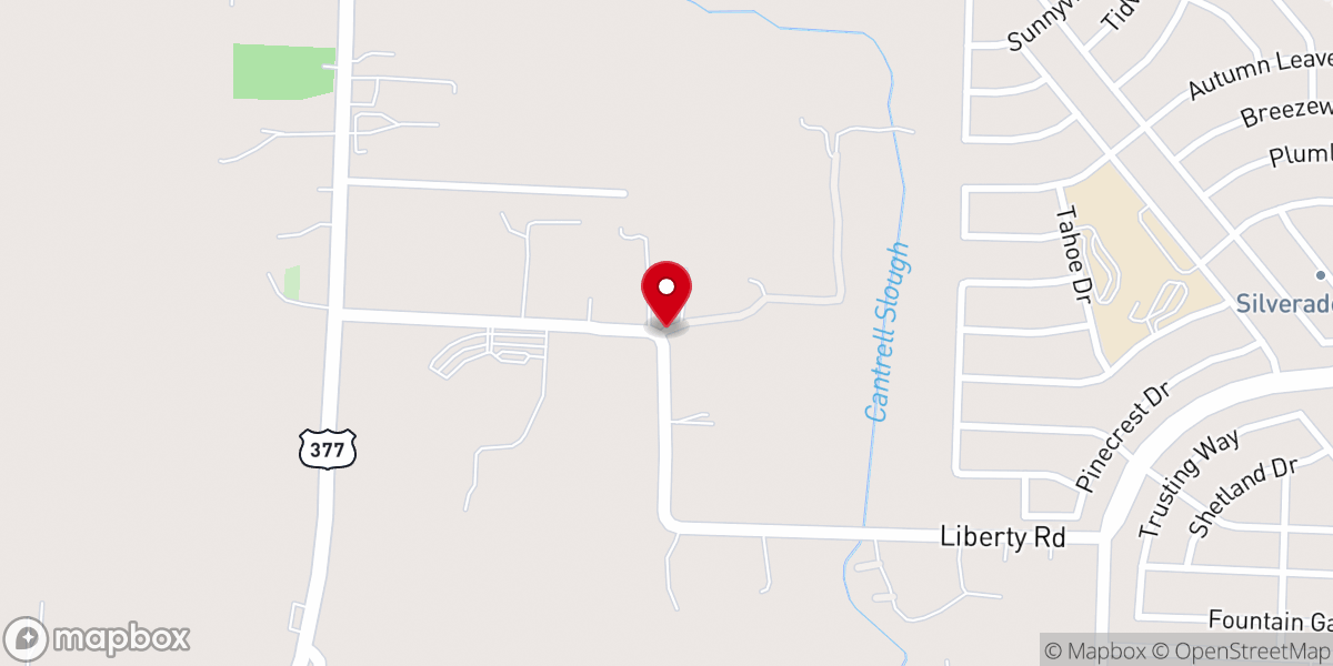 Map showing location of Crossroads Chapel