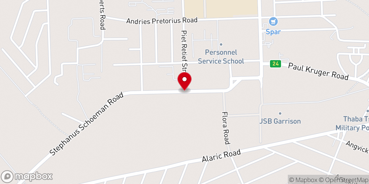 Map showing location of Christ the King Anglican Church