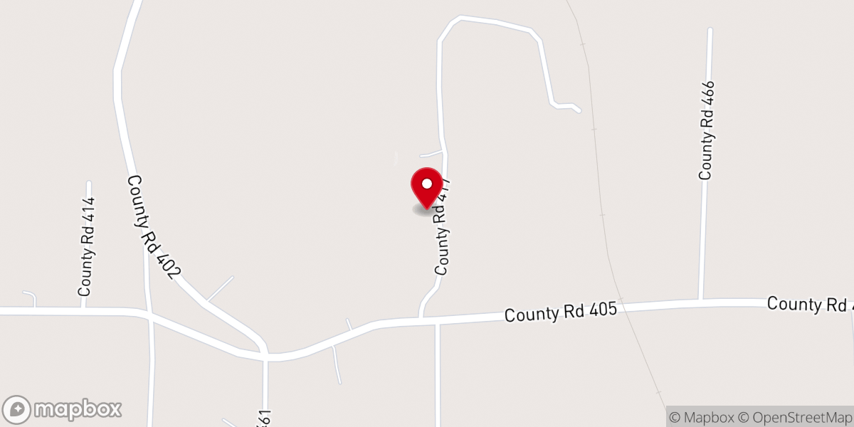 Map showing location of Shady Grove Baptist Mission