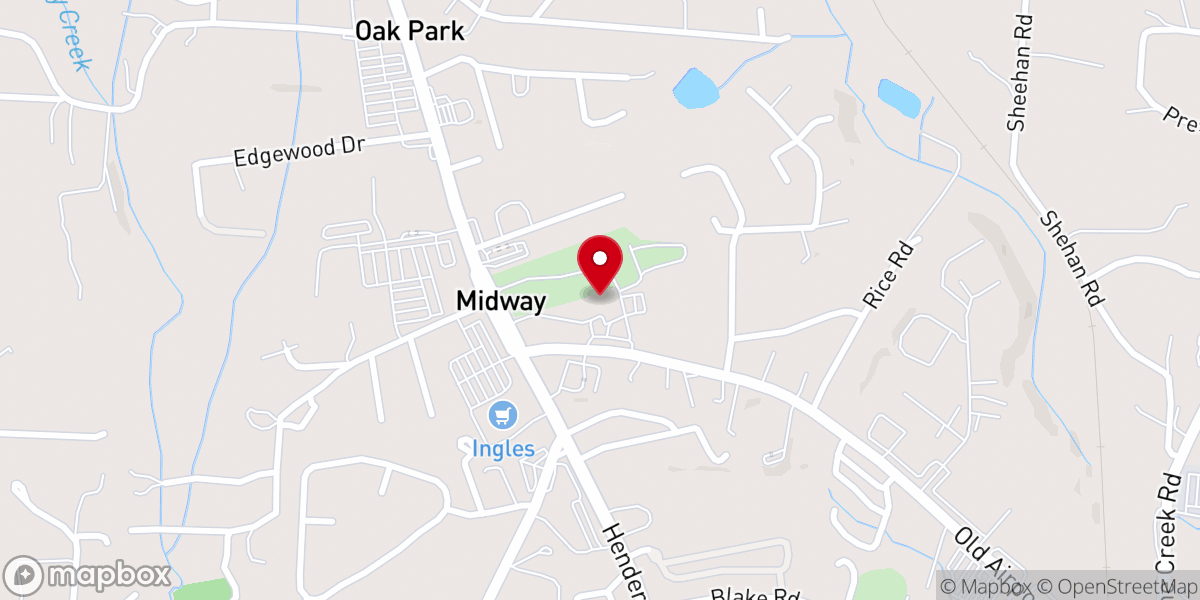 Map showing location of Episcopal Church Food Pantry