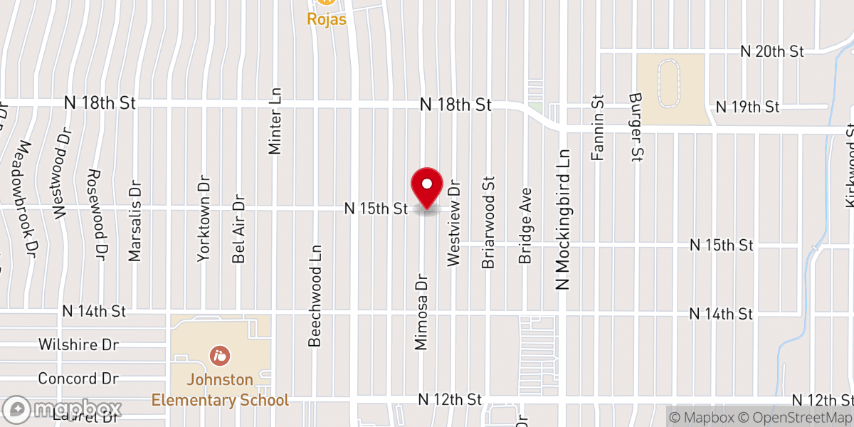 Map showing location of Overflow Worship Center Inc