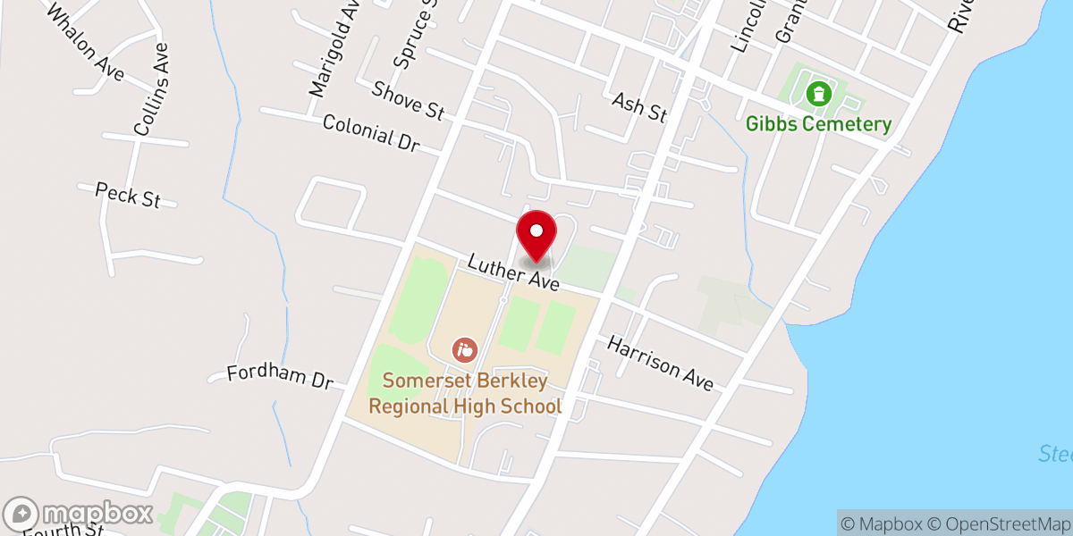 Map showing location of St Thomas More Rectory