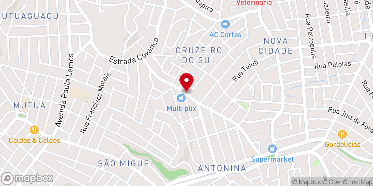 Map showing location of Catedral da Assembléia de Deus Bairro Antonina