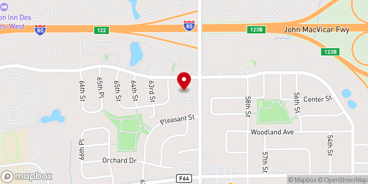 Map showing location of Crossroads Fellowship