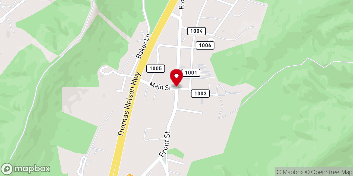 Map showing location of Saint Mary's