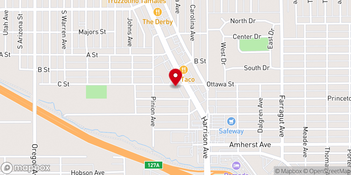 Map showing location of The Works of God Apostolic Tabernacle