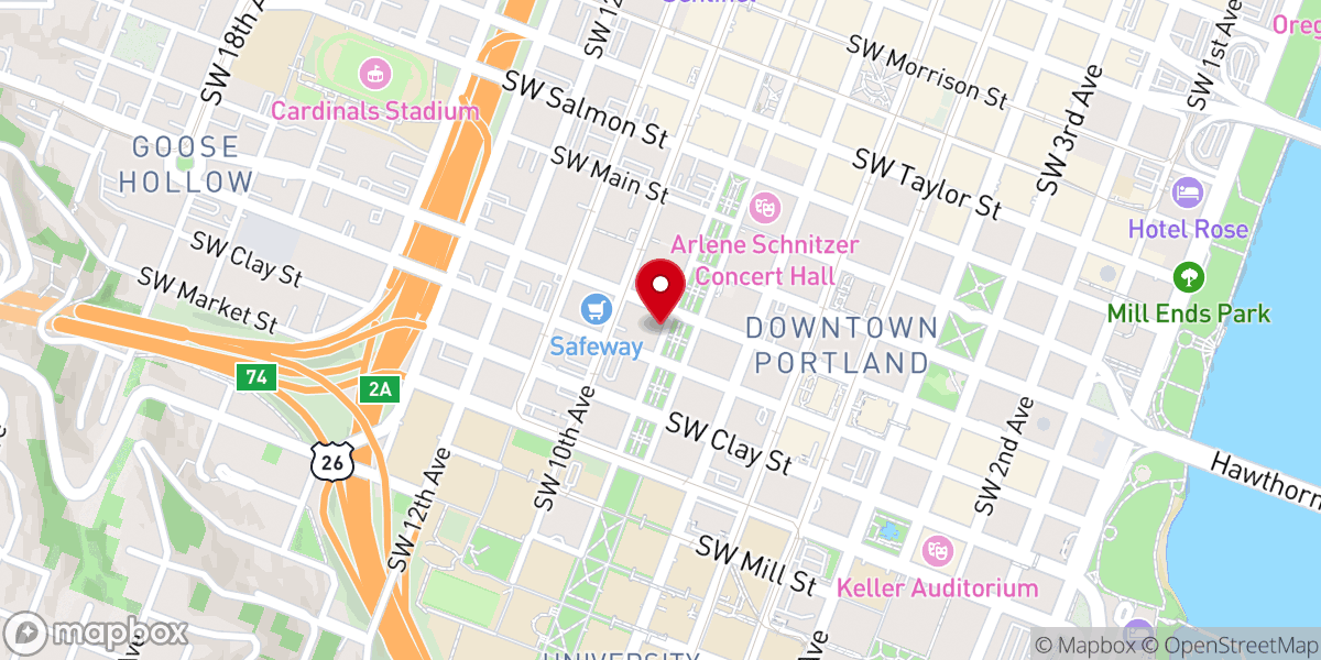 Map showing location of St. James Lutheran Church