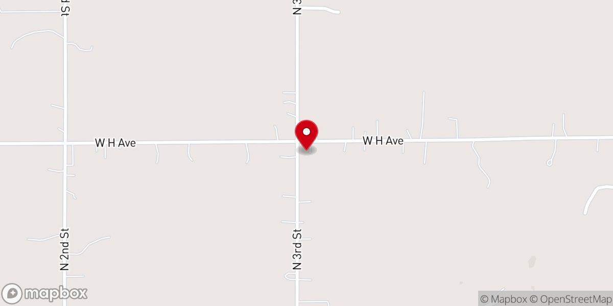 Map showing location of Big Rock Community Church