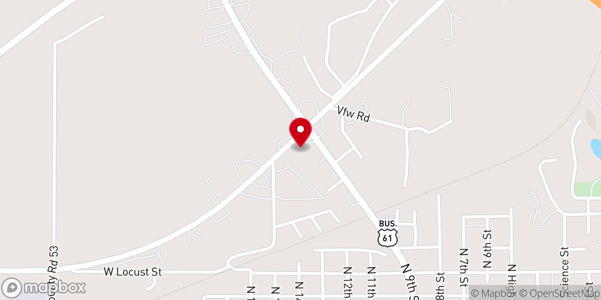 Map showing location of Vintage Inn