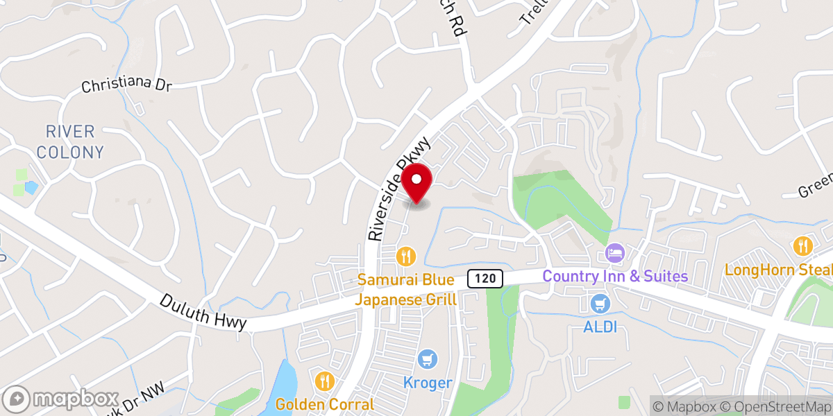 Map showing location of ICGC Church - Atlanta