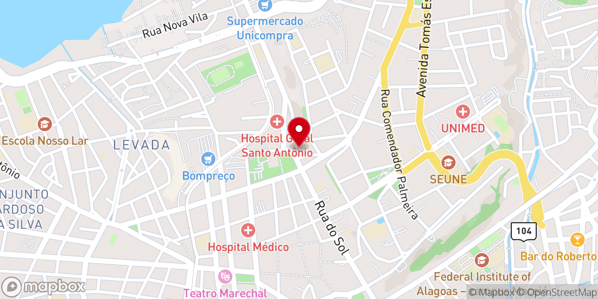Map showing location of Igreja Evangélica Luterana do Brasil