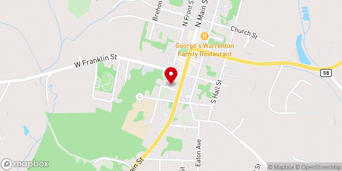 Map showing location of Full Gospel Faith Ministries