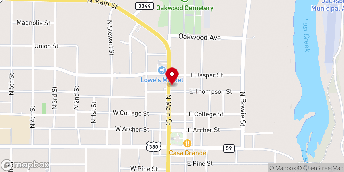 Map showing location of First United Methodist Church