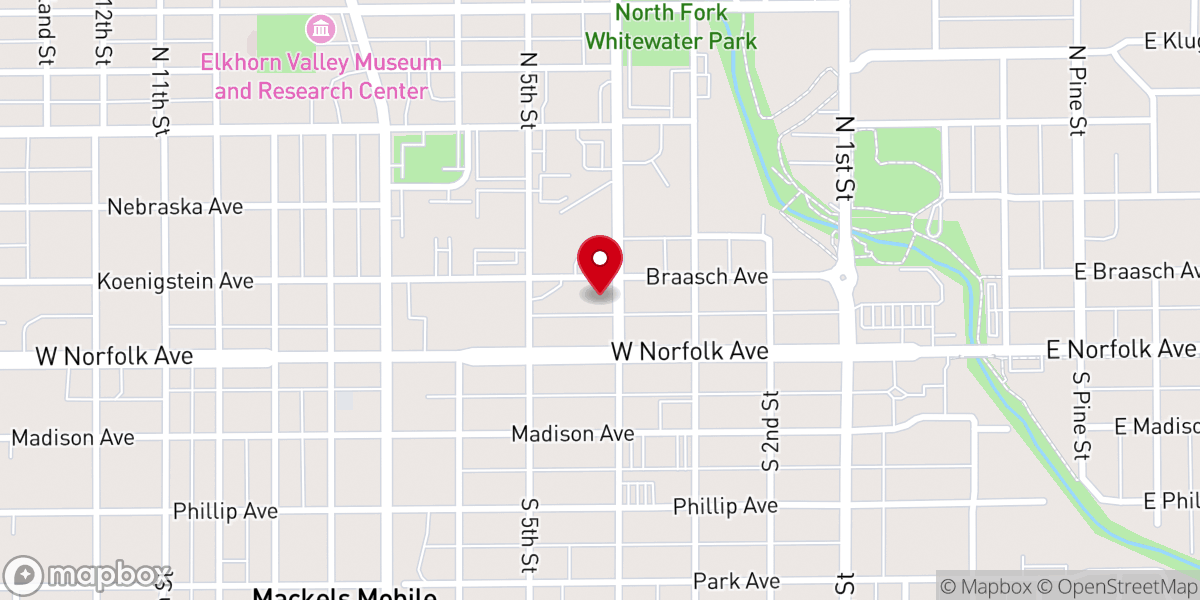 Map showing location of Covenant Life Christian Center