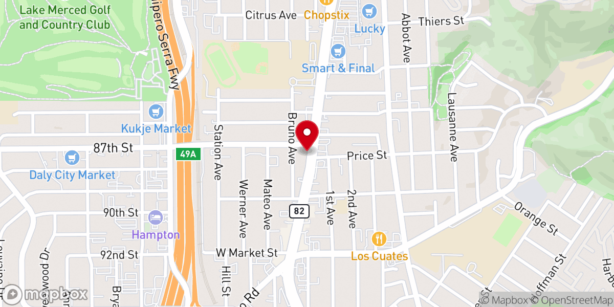 Map showing location of Lifestream Worship Center