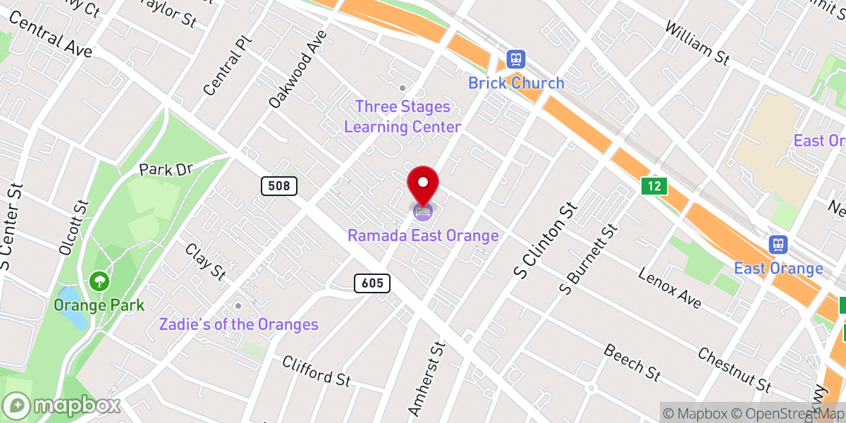 Map showing location of Christ Embassy Orange