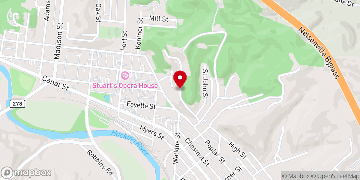 Map showing location of Carbon Hill Christian School
