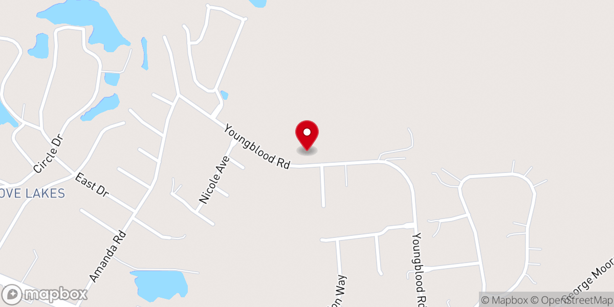 Map showing location of Bethlehem Baptist Church