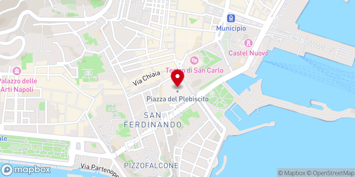 Map showing location of Piazza del Plebiscito