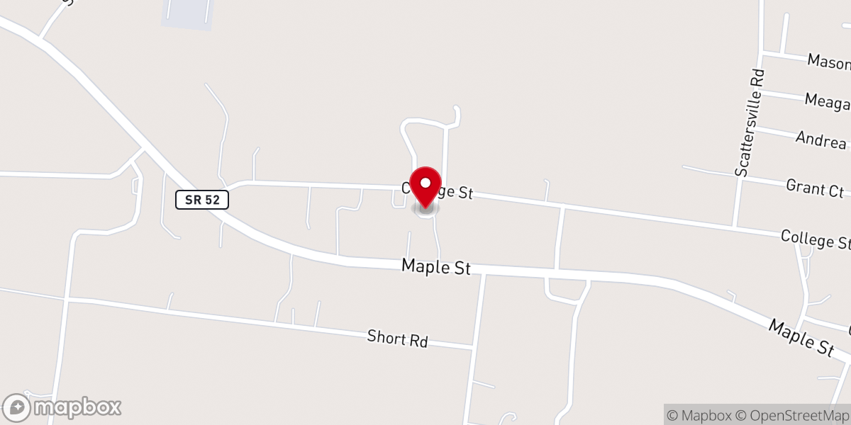Map showing location of Union Chapel General Baptist Church