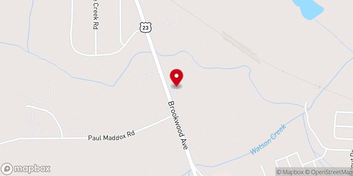 Map showing location of Watermark Church