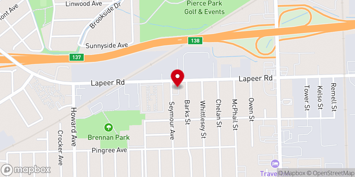 Map showing location of Christ the King Catholic Church