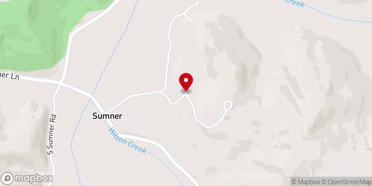 Map showing location of Sumner Community Church