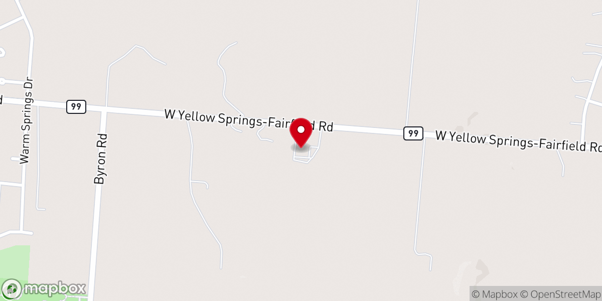Map showing location of Fairborn Masonic Center