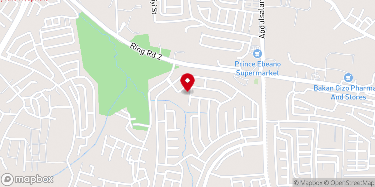 Map showing location of St Benedict Catholic Church, Lokogoma