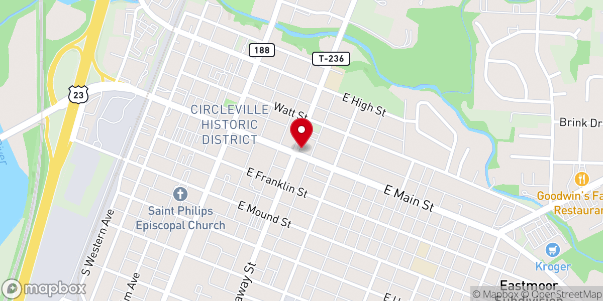 Map showing location of Community United Methodist Church