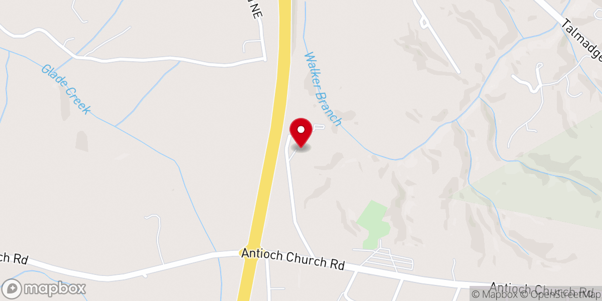 Map showing location of Mt Airy Four Square Gospel Church