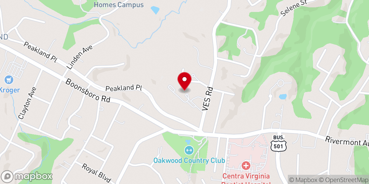 Map showing location of First Presbyterian Church