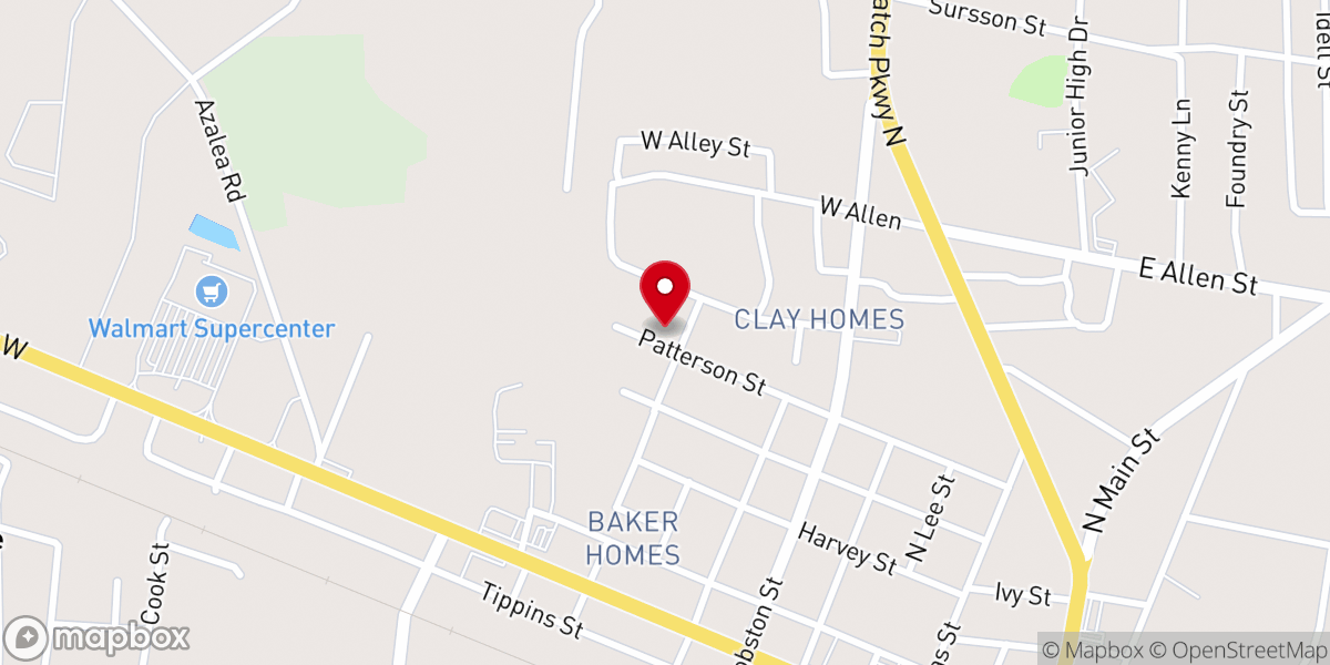 Map showing location of Saint Johns Church of God in Christ
