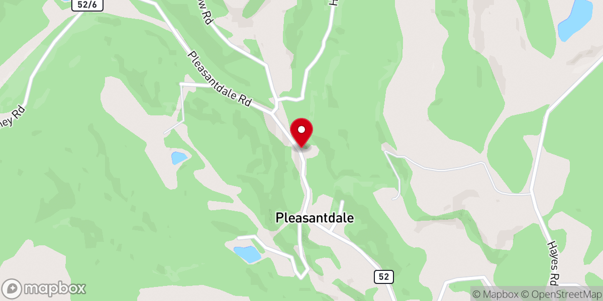 Map showing location of Pleasantdale United Methodist Church