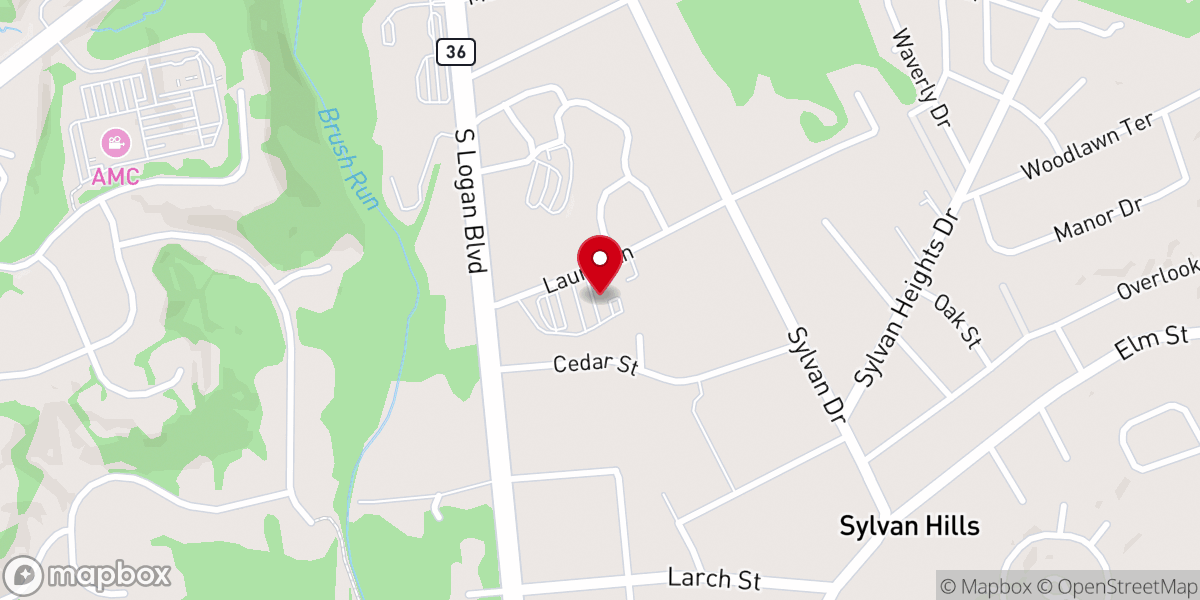 Map showing location of Grace Bible Church