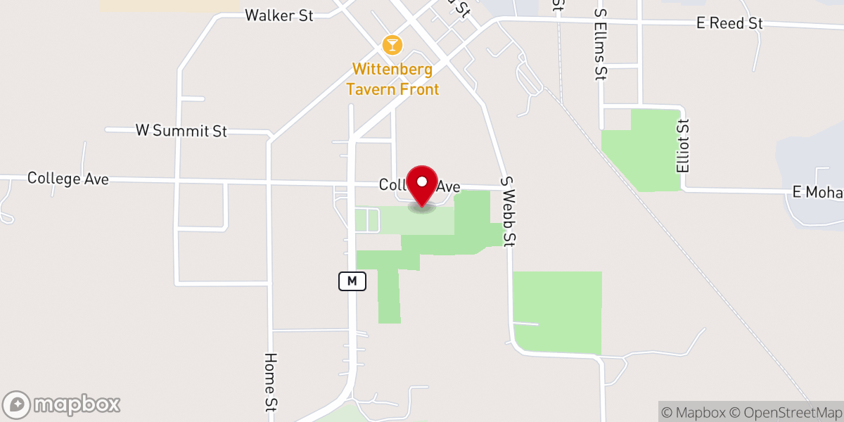 Map showing location of Redeemer Lutheran Church